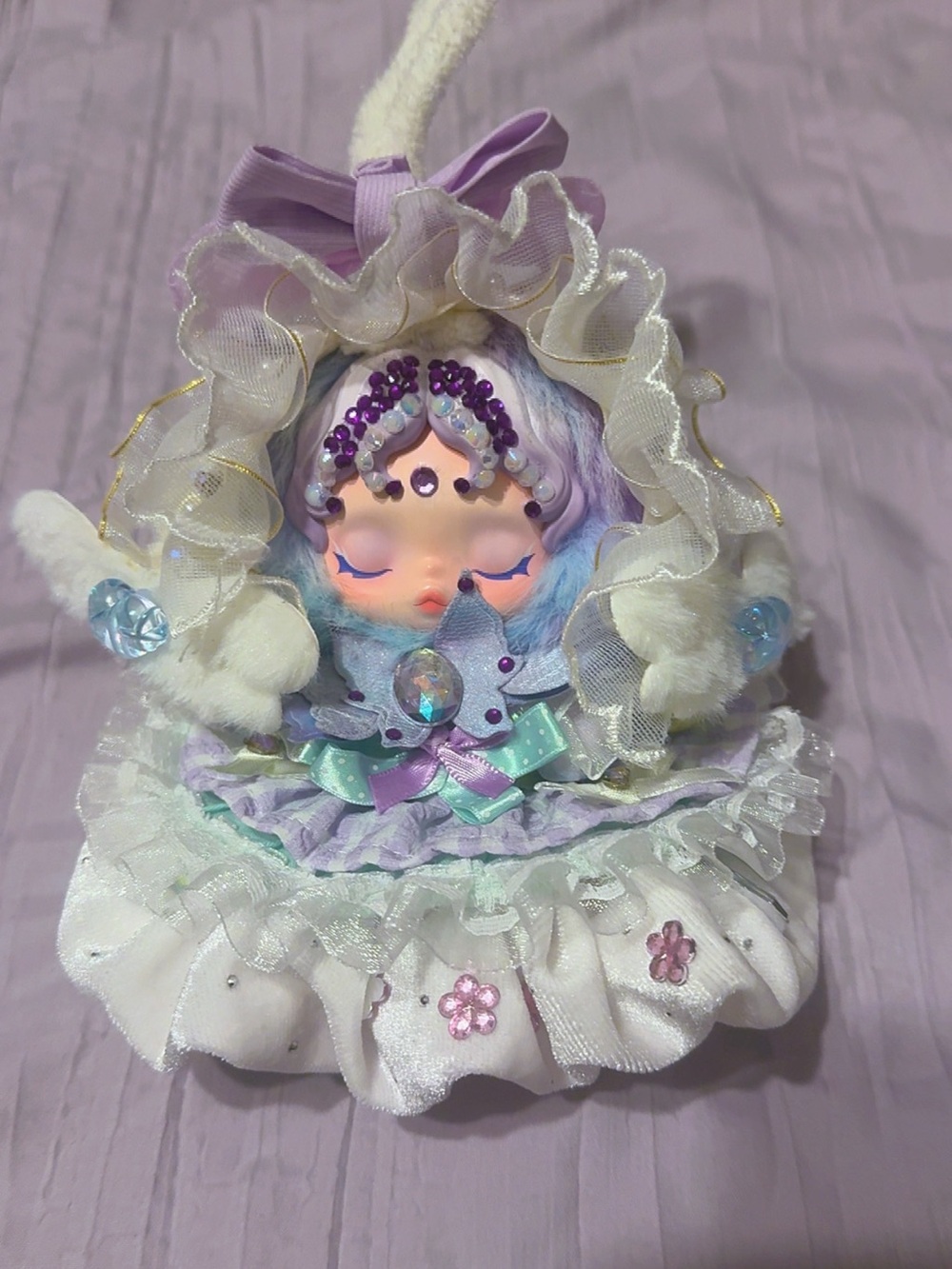 Lavender Plush Fairy Doll - Purple Pastel Decorative Kids Toy